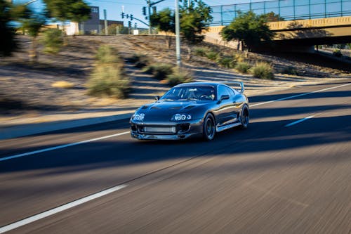 Fast Moving Car on the Road