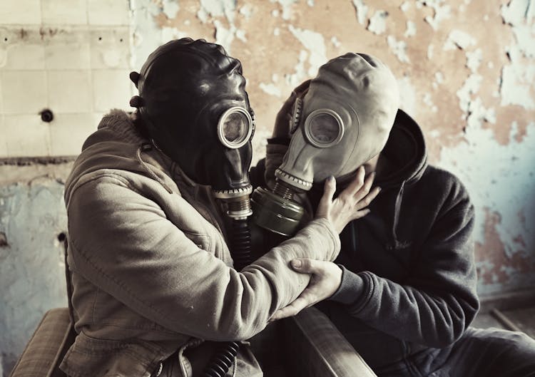 People Wearing Gas Masks