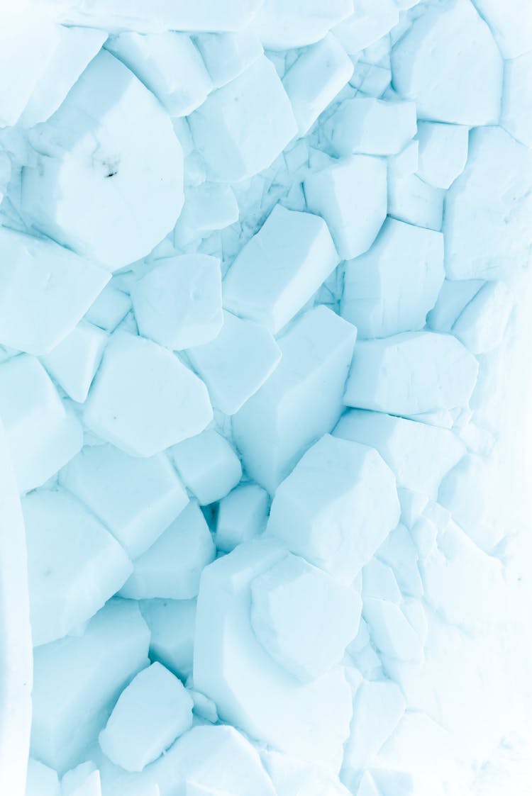 Overhead Photo Of Ice Blocks