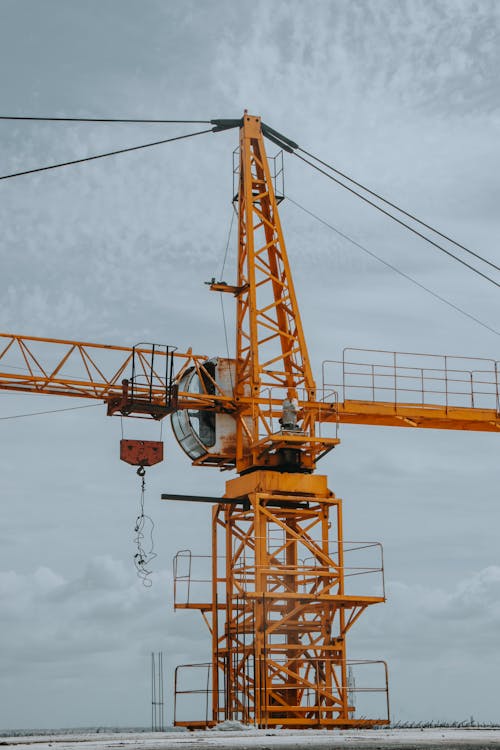 Free A Photo of a Tower Crane  Stock Photo
