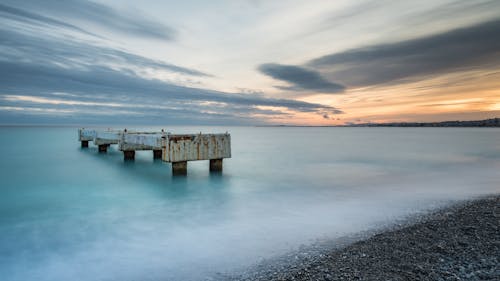 Бесплатное стоковое фото с берег океана, длинная экспозиция, живописный