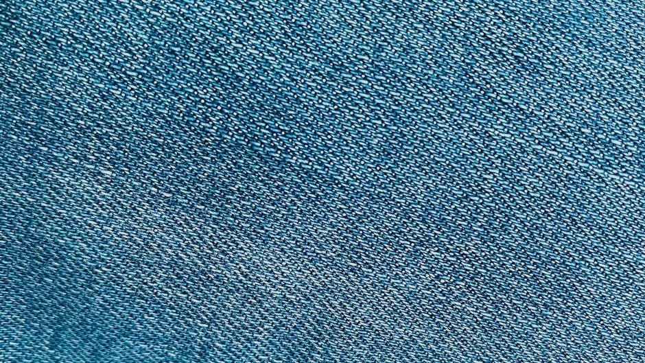 Blue Denim Textile · Free Stock Photo