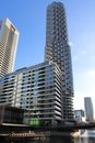 White and Blue High Rise Concrete Building