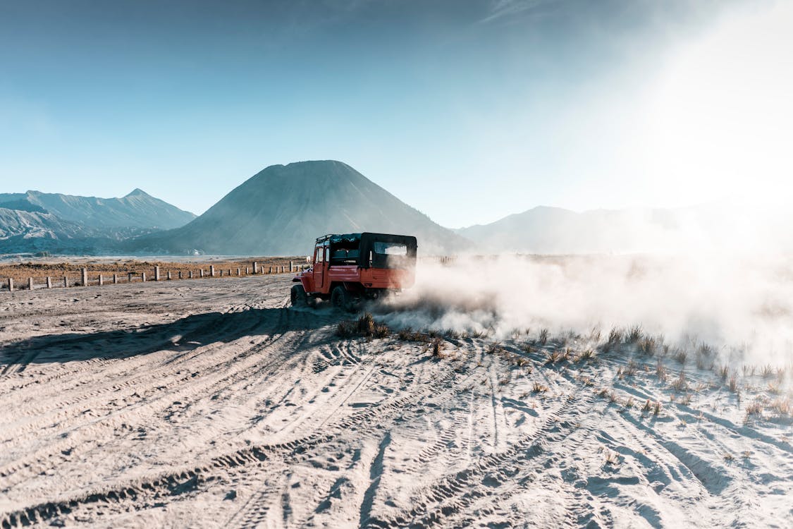 4x4 Truck on Dirt Road 