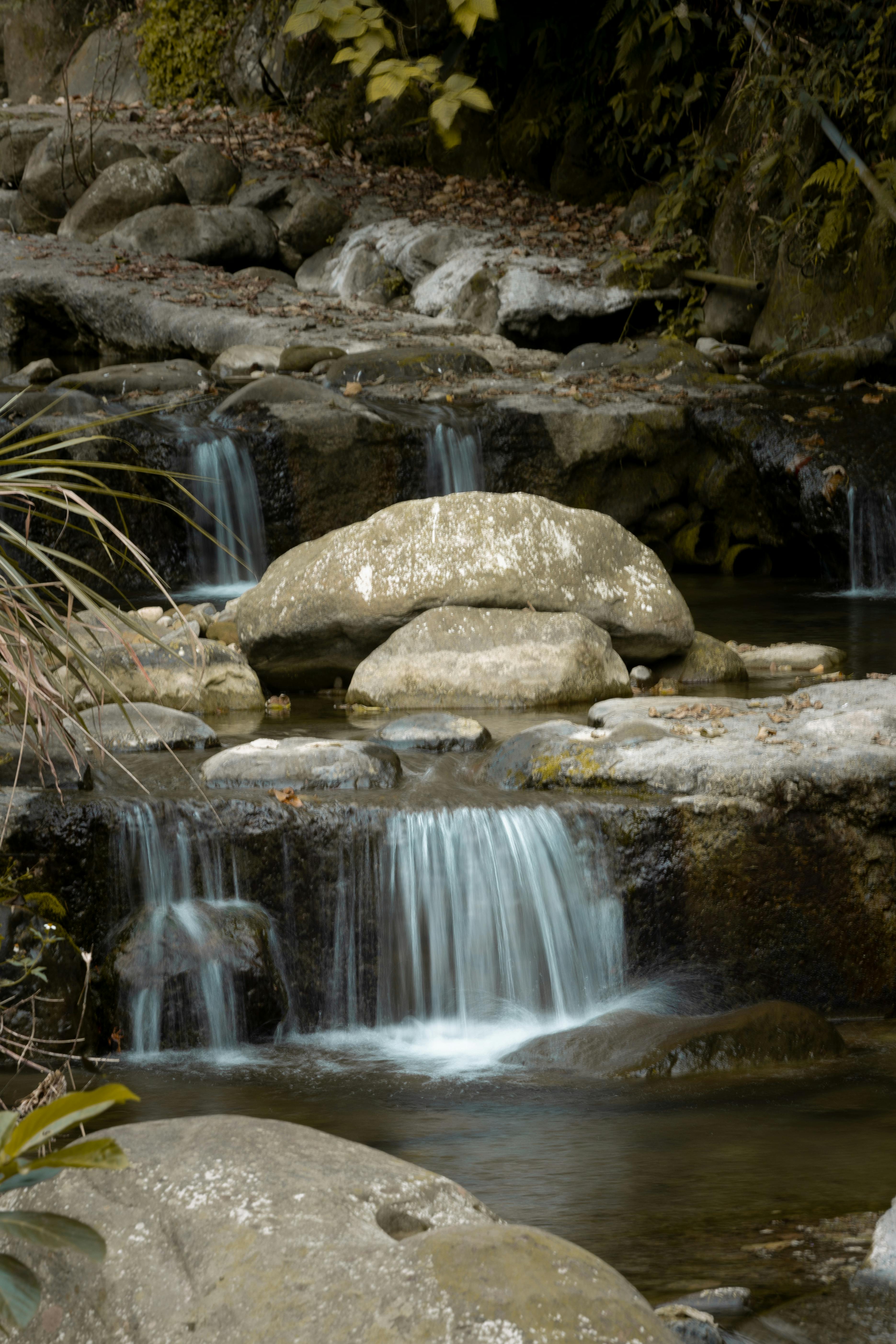 Free Rocks in a Creek Stock Photo