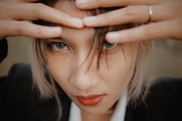 Close-up Of A Face Of A Woman 