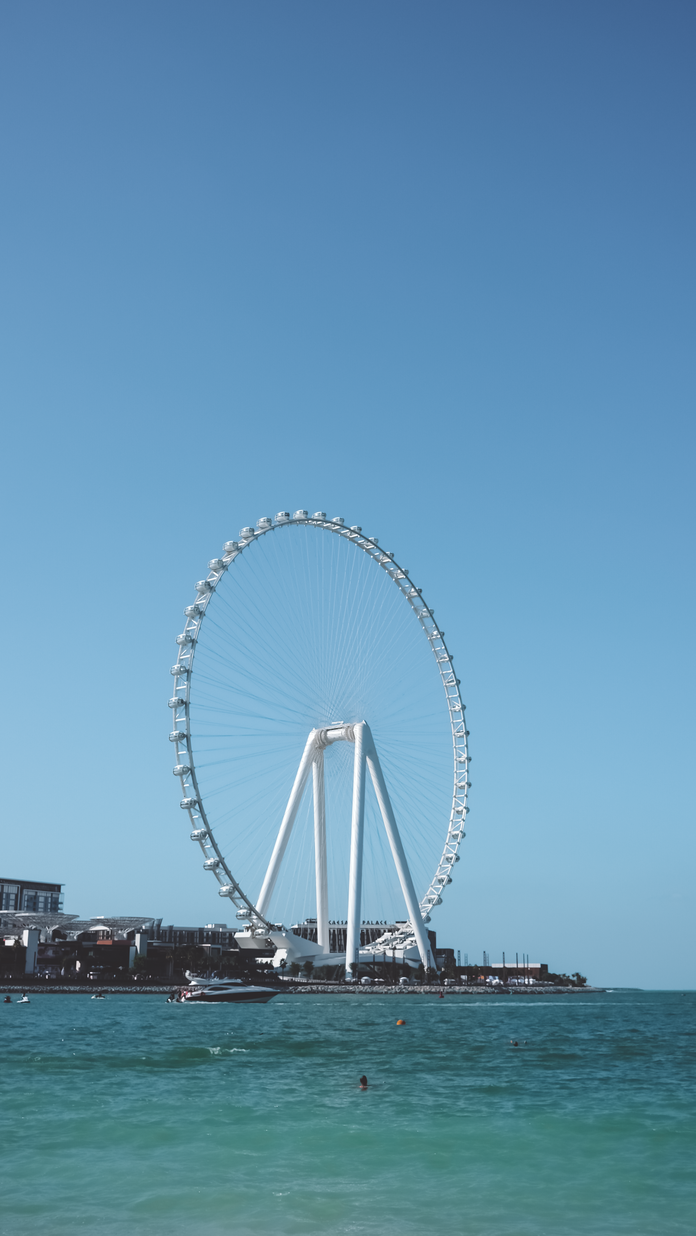 White Ferris Wheel Under the Blue Sky · Free Stock Photo