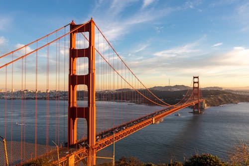 Golden Gate Bridge Under the Blue Sky