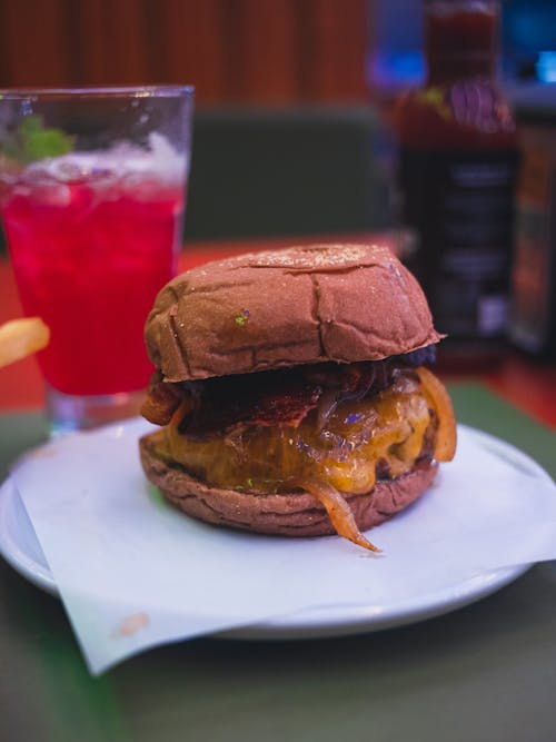 Imagine de stoc gratuită din a închide, apetisant, cheeseburger