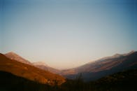 Mountain Ranges Under Blue Sky