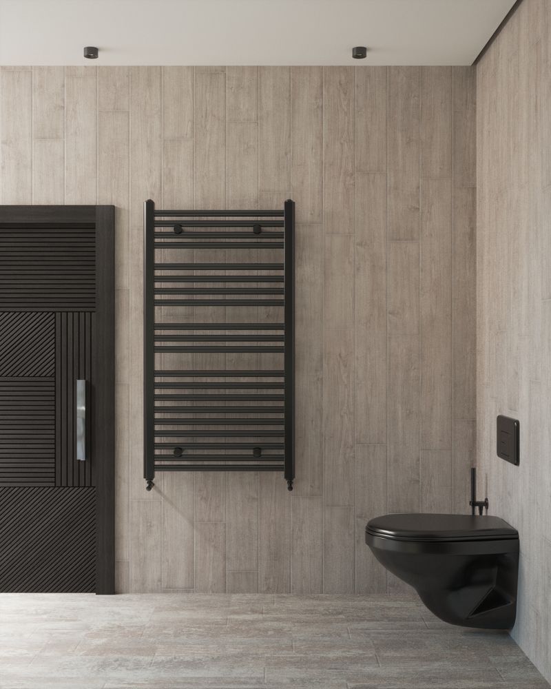 Wall heater panel in modern home