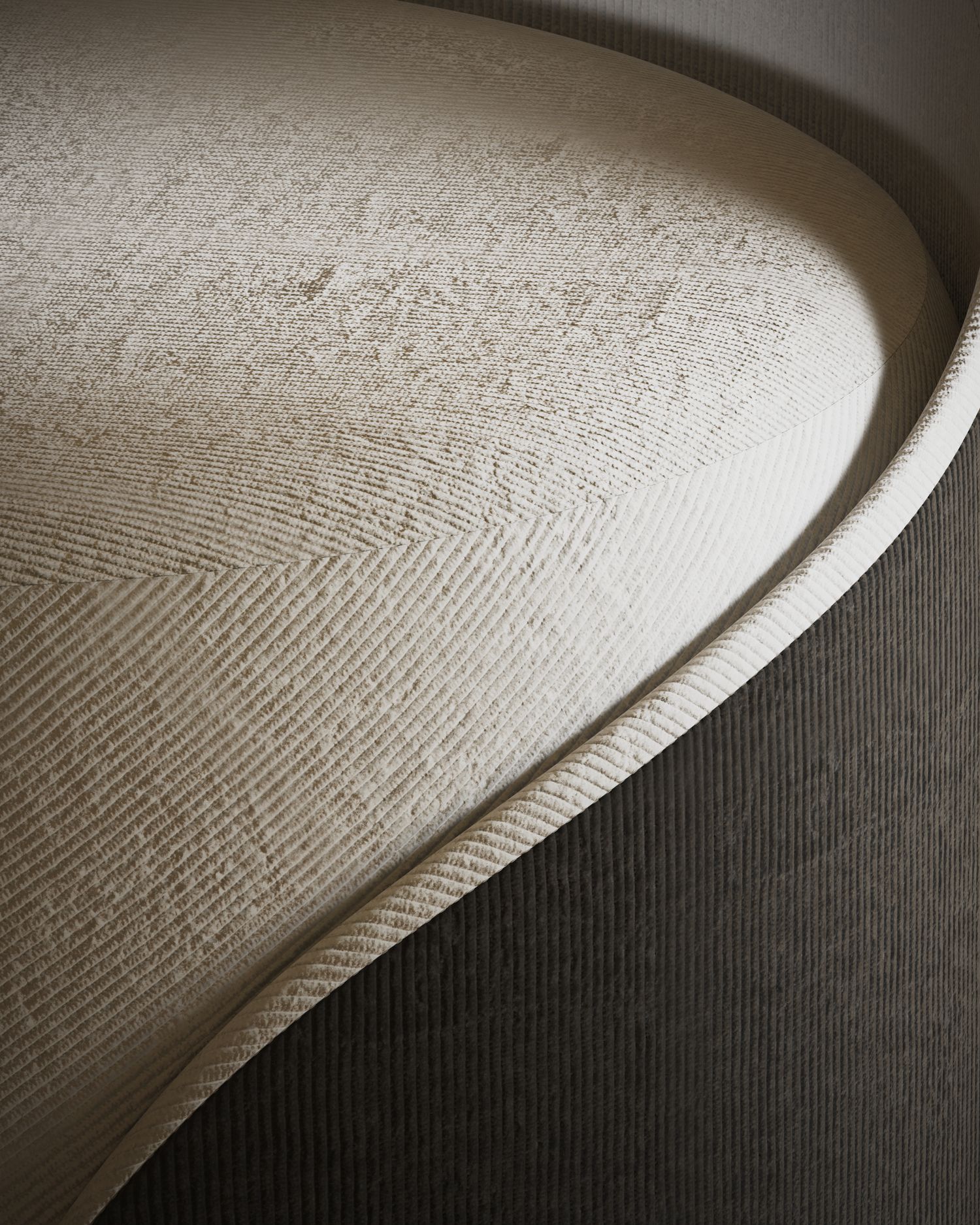 Natural woven linen fabric texture showing authentic craftsmanship and gentle shadows