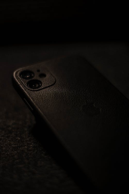 Black Smartphone in Close Up Shot