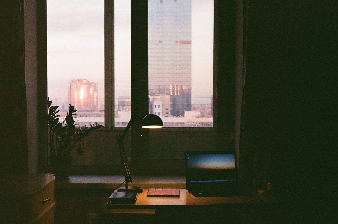 An Illuminated Desk Lamp · Free Stock Photo
