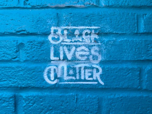 Free stock photo of black lives matter, blue, sign Stock Photo