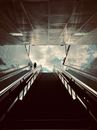 Escalators and Stairway Passage from Underground