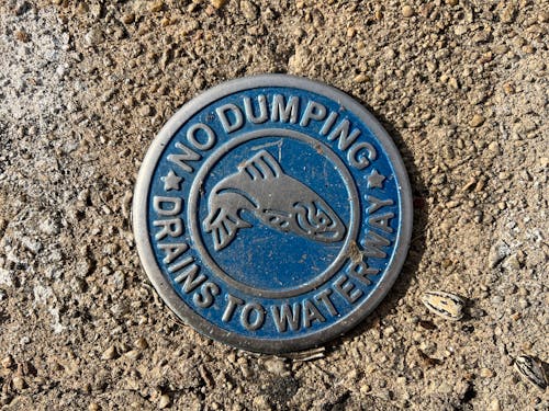 Free stock photo of drains, fish, no dumping