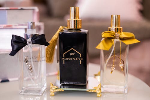 Bottles of Luxurious Perfumes