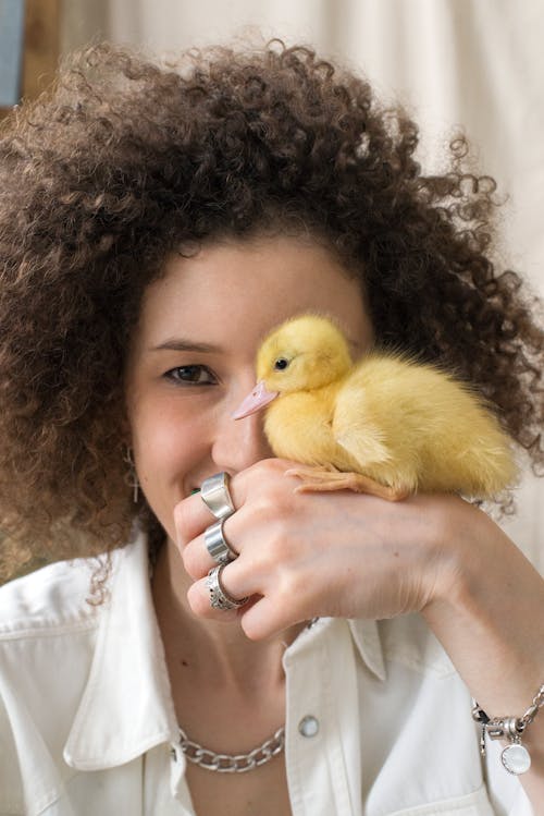 Woman with Duckling
