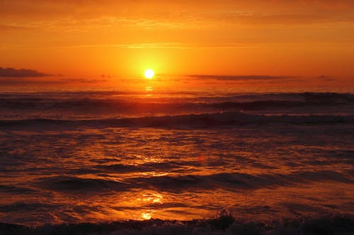 Body of Water During Sunset