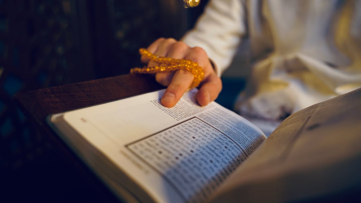 A Person Reading the Koran · Free Stock Photo