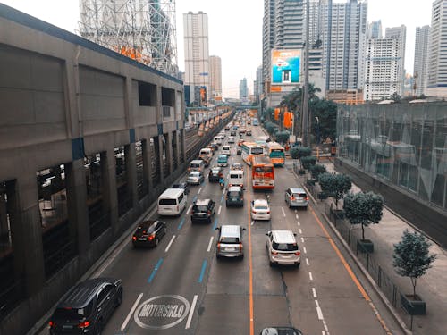 Foto d'estoc gratuïta de auto de xoc, autopista, ciutat