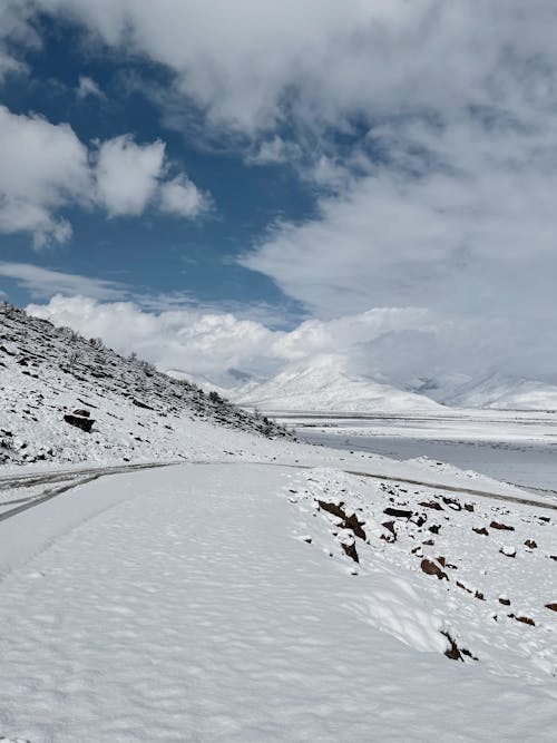 A Valley Covered in Snow