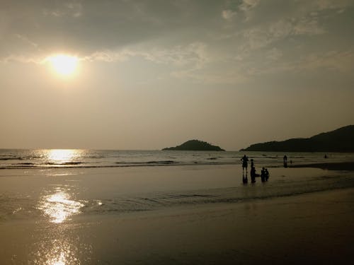 Imagine de stoc gratuită din faleză, plajă apus de soare