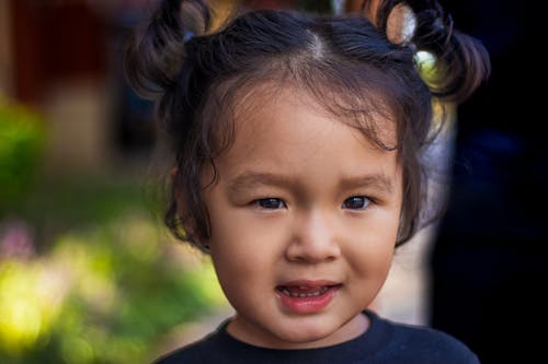 Selective Focus of a Cute Child