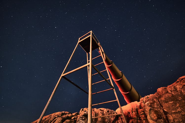 Low Angle Shot Of An Observatory Telescope