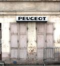 Signage over Wooden Doors
