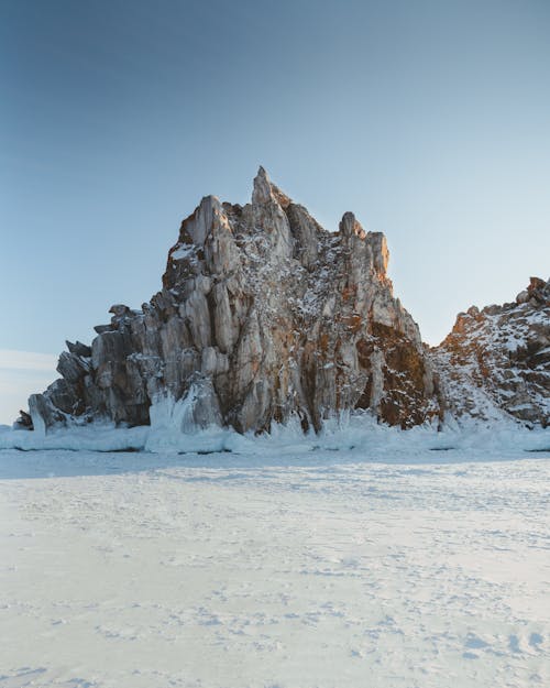 Rocky Mountain Covered by Snow