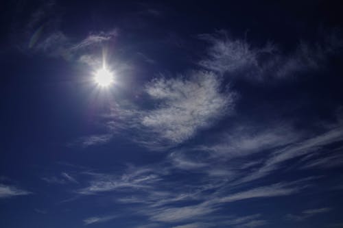 雲と青い空の写真