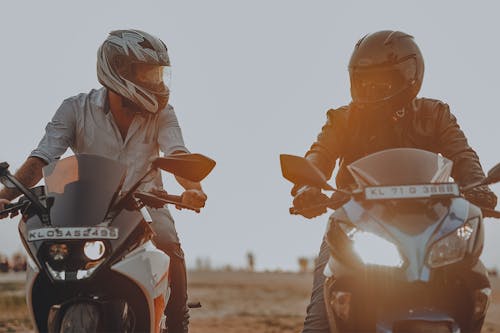 Men Riding Their Motorcycles