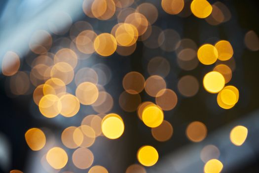 Warm bokeh effect with blurred fairy lights creating a soft, dreamy atmosphere.