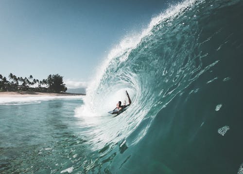 Foto profissional grátis de água, céu azul, costa