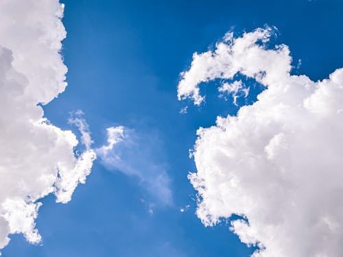 White Clouds and Blue Sky