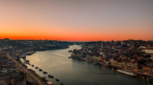Free stock photo of beautiful sunset, big river, pexels Stock Photo