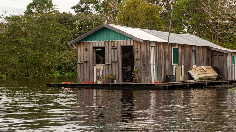 Houseboat On Lake