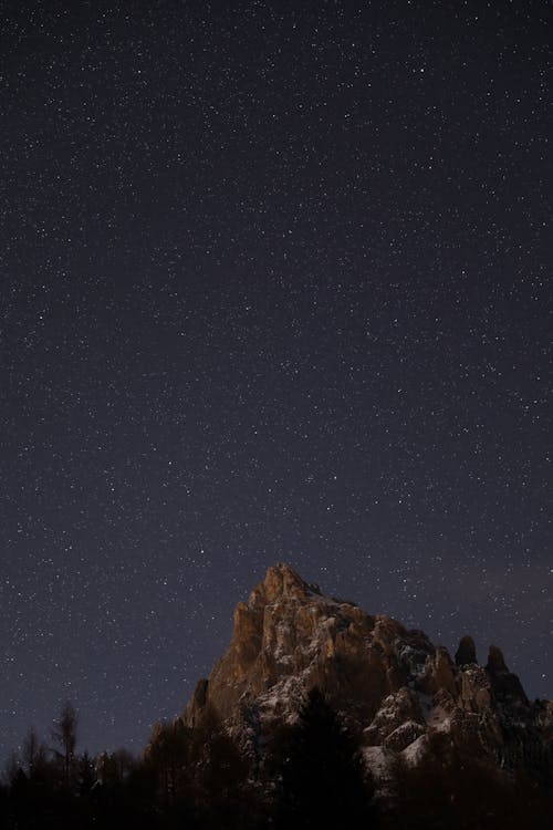 垂直ショット, 夜, 天文学の無料の写真素材