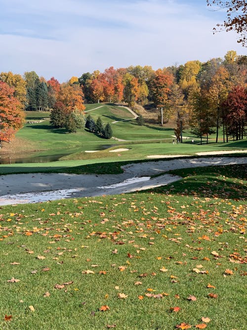 Sand Bunker in the Golf Course