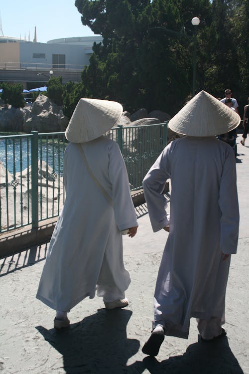 Kostnadsfri bild av ao dai, asiatiska människor, gående
