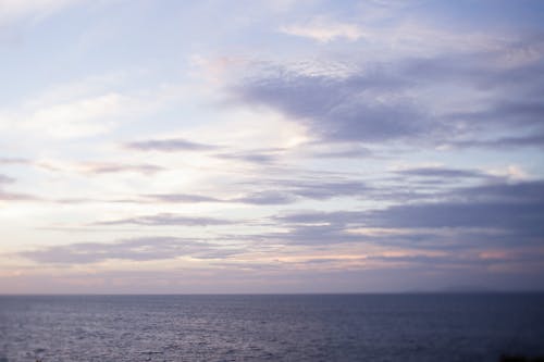 Scenic View of the Sea during Sunset