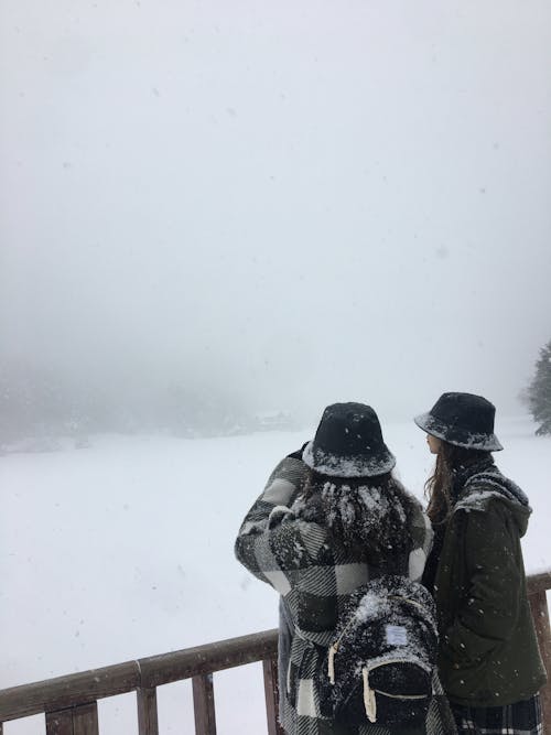 Women in Hats in Snow