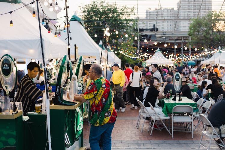 Beer Garden Festival In Bangkok Thailand