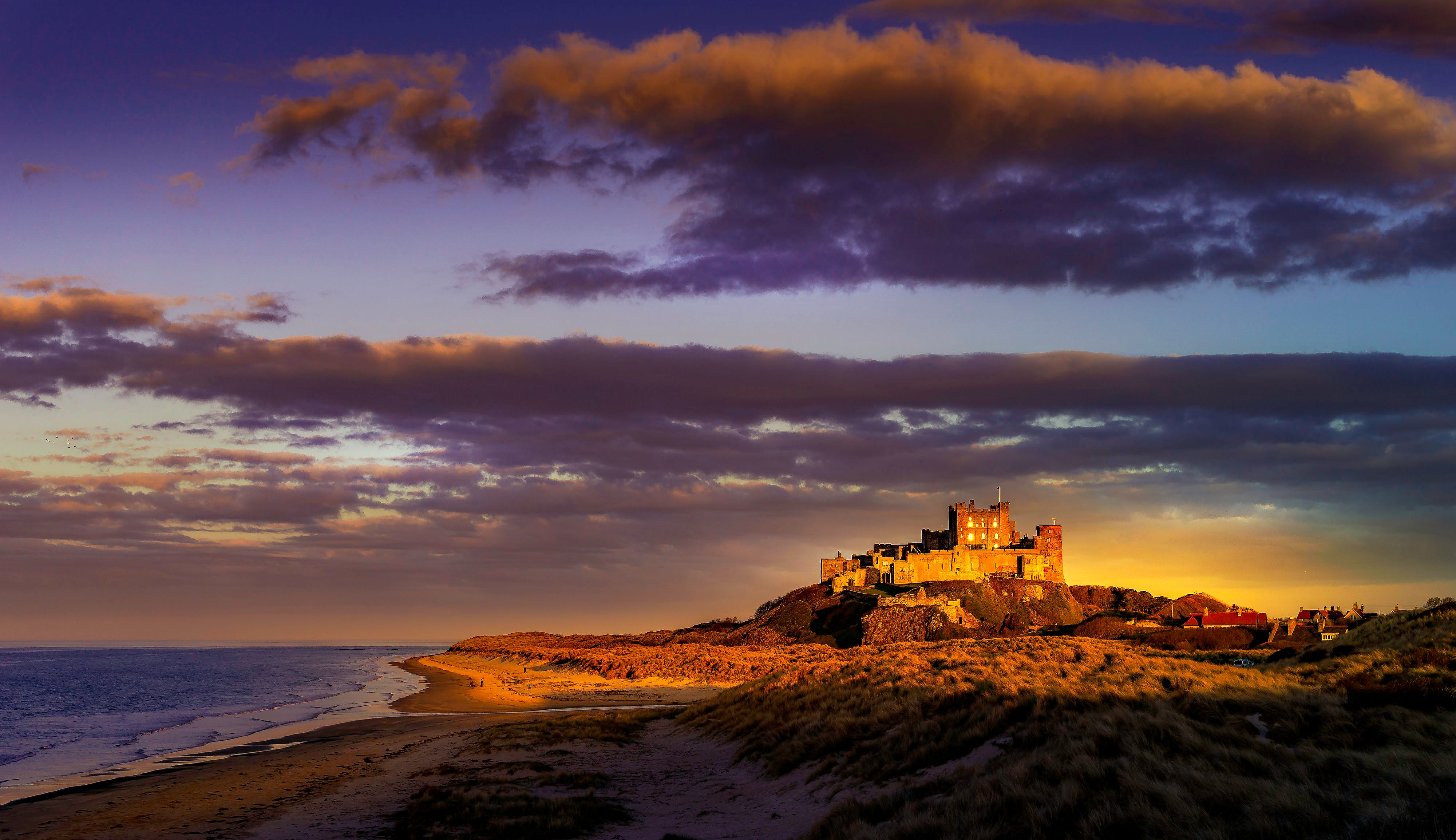 Plaża i wydmy Bamburgh