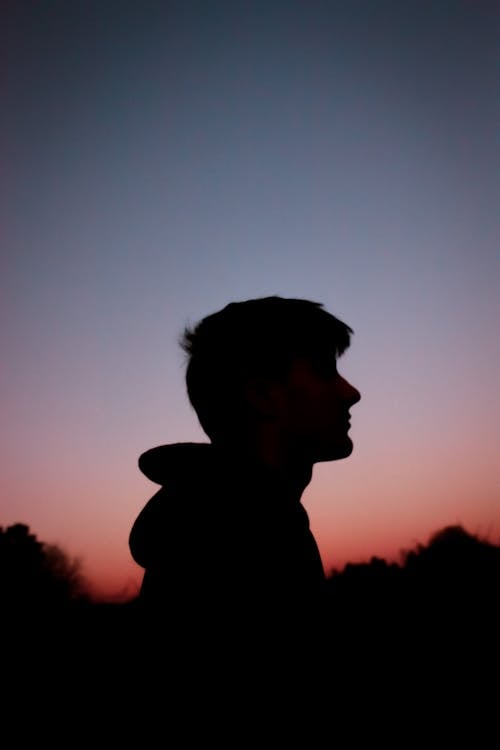 Free Silhouette of a Man Stock Photo
