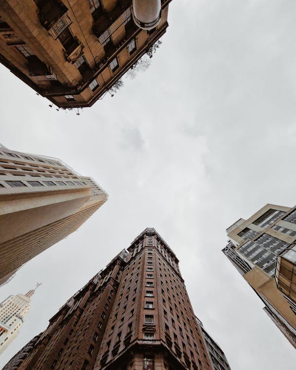Free Low Angle Shot of Buildings Stock Photo