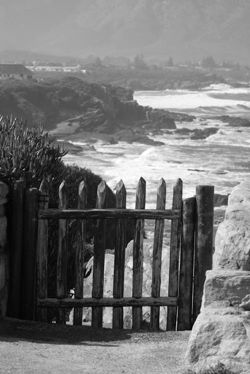 Free stock photo of coastal, pathway, wooden gate