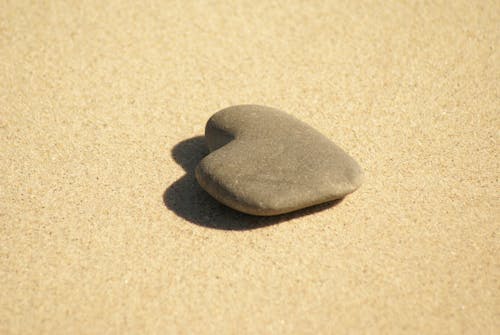 Free stock photo of beachsand, heart, stoneheart